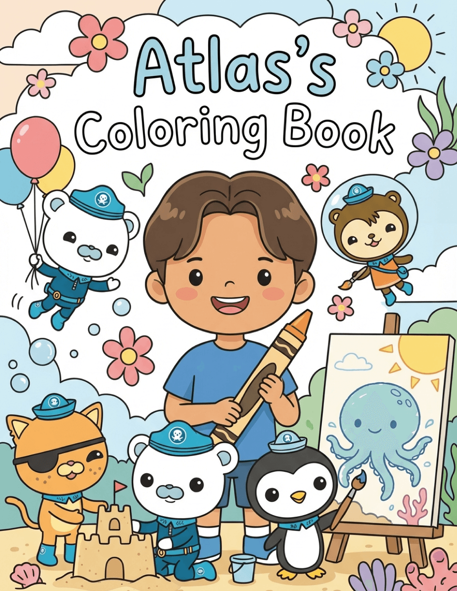 Atlas's Coloring Party coloring book cover