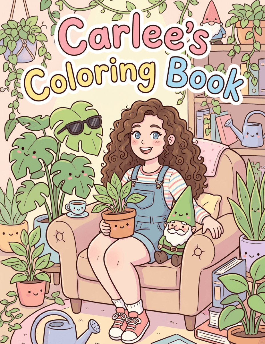 Carlee's Garden Book coloring book cover