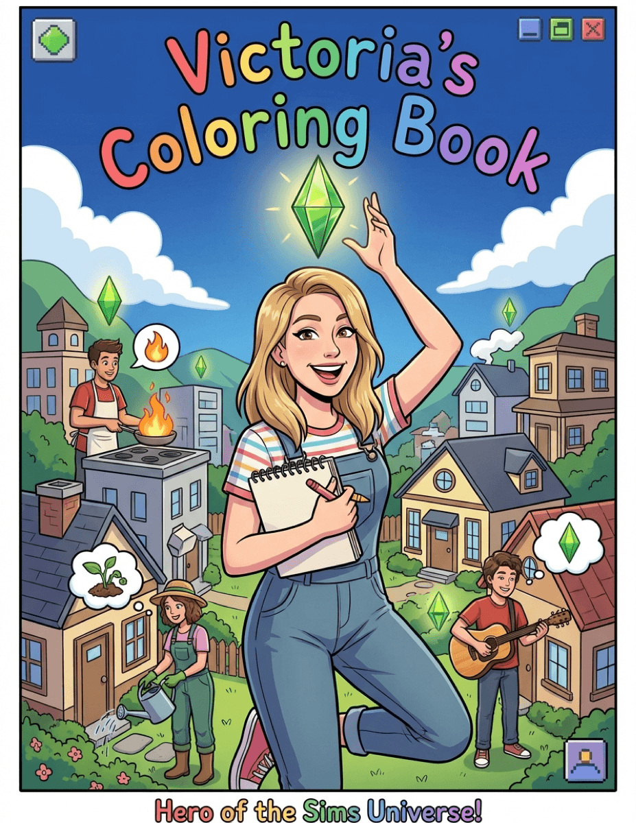 Victoria's Coloring Book coloring book cover